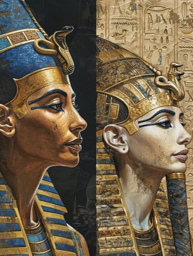 Malen Nach Zahlen Erwachsene äGypten, Kunst Malen Nach Zahlen Kinder, Paint by Numbers DIY Set Erwachsene, Handgemalt Ölgemälde Kit mit 3 Pinseln und Acrylfarbe, Deko Wohnzimmer, (60x70cm) 9-1966 von MAYUPEOU