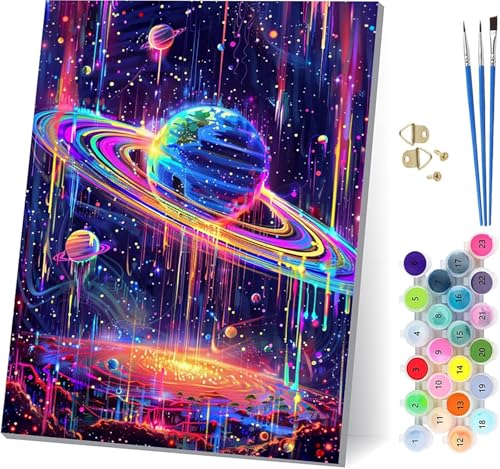 Planet Malen Nach Zahlen Erwachsene Mit Rahmen, Malen Nach Zahlen Abstrakt, DIY Set Erwachsene Mit 3 Pinseln und Acrylfarbe Knitterfreie Leinwand, Paint by Numbers für Deko Wohnzimmer 100x130cm 4-1302 Planet Malen Nach Zahlen Erwachsene Mit Rahmen, Malen Nach Zahlen Abstrakt, DIY Set Erwachsene Mit 3 Pinseln und Acrylfarbe Knitterfreie Leinwand, Paint by Numbers für Deko Wohnzimmer 100x130cm 4-1302 von MAYUPEOU
