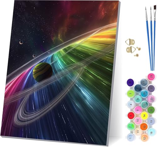 Planet Malen Nach Zahlen Erwachsene Mit Rahmen, Malen Nach Zahlen Sternenhimmel, DIY Set Erwachsene Mit 3 Pinseln und Acrylfarbe, Paint by Numbers für Deko Wohnzimmer Geschenke 30x40cm Z-9913 Planet Malen Nach Zahlen Erwachsene Mit Rahmen, Malen Nach Zahlen Sternenhimmel, DIY Set Erwachsene Mit 3 Pinseln und Acrylfarbe, Paint by Numbers für Deko Wohnzimmer Geschenke 30x40cm Z-9913 von MAYUPEOU