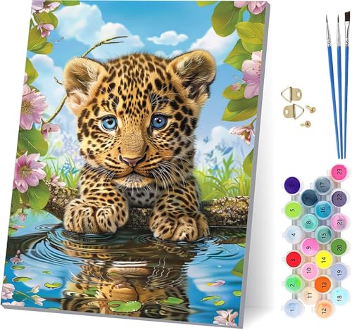Tier Malen Nach Zahlen Erwachsene Mit Rahmen, Malen Nach Zahlen Blume, DIY Set Erwachsene Mit 3 Pinseln und Acrylfarbe, Paint by Numbers für Deko Wohnzimmer, Geschenke für Frauen 100x135cm I-4613 Tier Malen Nach Zahlen Erwachsene Mit Rahmen, Malen Nach Zahlen Blume, DIY Set Erwachsene Mit 3 Pinseln und Acrylfarbe, Paint by Numbers für Deko Wohnzimmer, Geschenke für Frauen 100x135cm I-4613 von MAYUPEOU