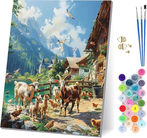 Tier Malen Nach Zahlen Erwachsene Mit Rahmen, Malen Nach Zahlen Vogel, DIY Set Erwachsene Mit 3 Pinseln und Acrylfarbe, Paint by Numbers für Deko Wohnzimmer, Geschenke für Frauen 70x95cm U-6117 von MAYUPEOU