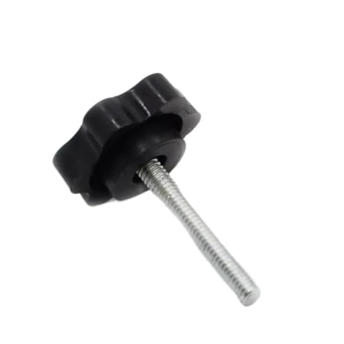 MAYyhem 1/2/5Pcs M4 M5 M6 M8 M10 M12 Pflaume Hand Festziehen Schraube Griff Bolzen Gewinde Klemm Muttern Knopf Carbon Stahl(12mm,M4) von MAYyhem