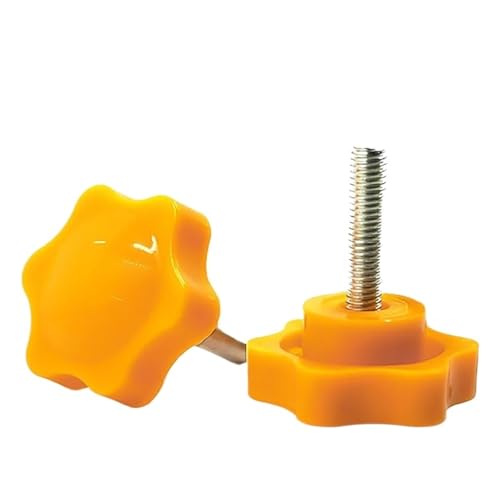 MAYyhem 5Pcs M6 M8 Spann Griff Schrauben Hand Twist Bolzen Kunststoff Industrie Ausrüstung Knopf Anziehen Schraube(60mm,M6*38mm) von MAYyhem