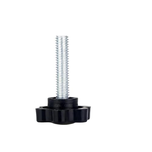 MAYyhem M4 M5 M6 M8 M10 M12 Gewinde Klemm Griff Bolzen Hand Knopf Anziehen Schraube Industrie Ausrüstung Kunststoff Stahl(25mm,M12*48mm) von MAYyhem