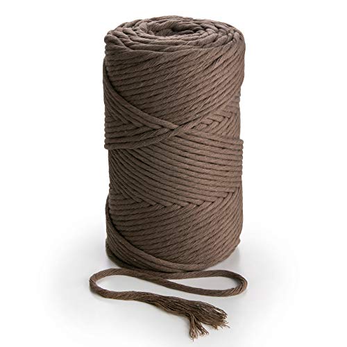 MB Cordas Baumwollgarn 3mm * 280m Makramee-Kordel – 1 Strang Superweiche Baumwollschnur für Makramee-Traumfänger, Topflappen, Boho-Wandfedern, Wandbehang, Pflanzenaufhänger, Wandteppich MB Cordas Baumwollgarn 3mm * 280m Makramee-Kordel – 1 Strang Superweiche Baumwollschnur für Makramee-Traumfänger, Topflappen, Boho-Wandfedern, Wandbehang, Pflanzenaufhänger, Wandteppich von MB Cordas