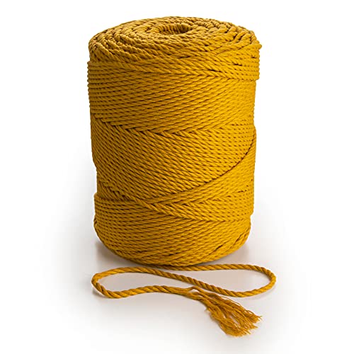 MB Cordas Macrame Kordel 3mm * 260 m - 3PLY gefärbtes Baumwollseil für Makramee Traumfänger, Wandbehang Feder, Pflanzenaufhänger und Geschenkverpackungen MB Cordas Macrame Kordel 3mm * 260 m - 3PLY gefärbtes Baumwollseil für Makramee Traumfänger, Wandbehang Feder, Pflanzenaufhänger und Geschenkverpackungen von MB Cordas