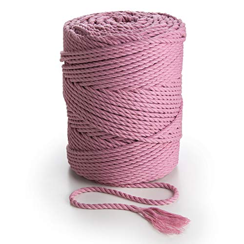 MB Cordas Macrame Kordel 4mm x 150 m Baumwollschnur - 3PLY gefärbtes Baumwollseil für Makramee Traumfänger, Wandbehang Feder, Pflanzenaufhänger und Geschenkverpackungen MB Cordas Macrame Kordel 4mm x 150 m Baumwollschnur - 3PLY gefärbtes Baumwollseil für Makramee Traumfänger, Wandbehang Feder, Pflanzenaufhänger und Geschenkverpackungen von MB Cordas