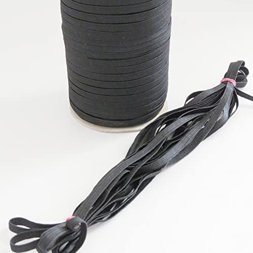 Gummilitze - Gummiband Bandbreite 5 mm Bandfarbe schwarz 10 Meter am Stück von MB