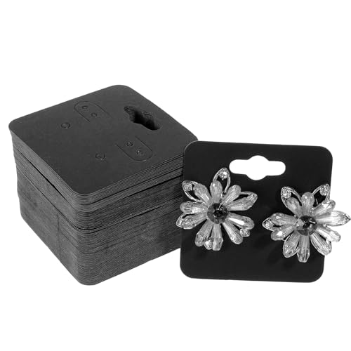 MBAIYO 100 Stück Ohrring Display Karten, 5x5cm Kraftpapier Ohrring Ständer Ohrringkarten mit 6 Löcher Ohrring Halter Schmuck Display Karten Ohrstecker Aufbewahrung für DIY Ohrring Ohrstecker MBAIYO 100 Stück Ohrring Display Karten, 5x5cm Kraftpapier Ohrring Ständer Ohrringkarten mit 6 Löcher Ohrring Halter Schmuck Display Karten Ohrstecker Aufbewahrung für DIY Ohrring Ohrstecker von MBAIYO