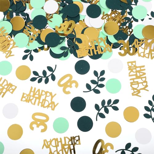 MBAIYO 200 Stück Konfetti 30 Geburtstag Deko Grün, Tischdeko 30 Geburtstag Frauen Männer 30er Happy Birthday Streudeko Gold 30. Deko Confetti 30 Jahre Party Dekoration MBAIYO 200 Stück Konfetti 30 Geburtstag Deko Grün, Tischdeko 30 Geburtstag Frauen Männer 30er Happy Birthday Streudeko Gold 30. Deko Confetti 30 Jahre Party Dekoration von MBAIYO