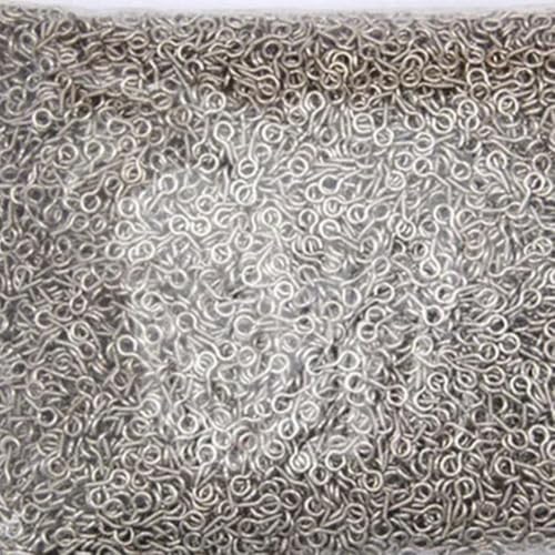 MBHHU Kleine Ösenstifte mit Schraubverschluss aus Edelstahl, kleine winzige Mini-Ösenstifte, Ösenhaken, Schraubverschlusshaken for die Schmuckherstellung(Silver,10mm) von MBHHU