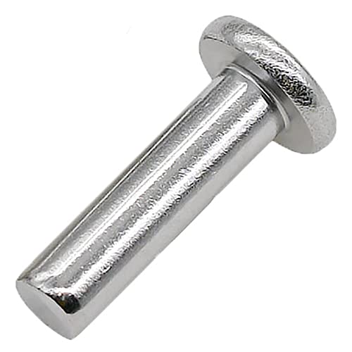 MBHHU Nicht abfallende Nieten, Flachkopf-Vollnieten, Durchmesser glatt, metrisch, Schlagnietbefestigungen(M2 x 4mm) von MBHHU