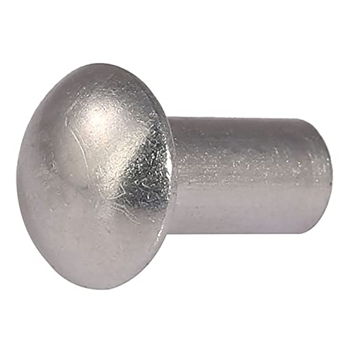 MBHHU Nicht abfallende Nieten, Rundkopf-Vollnieten, Durchmesser Pilztyp, glatter Körper, Zylinder-Schlagbefestigungen(M2 x 16mm) von MBHHU