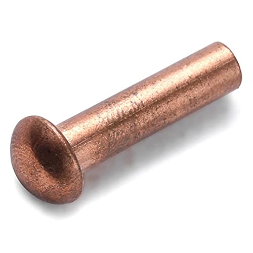 MBHHU Nicht abfallende Nieten, Rundkopf-Vollnieten, Durchmesser Pilztyp, glatter Körper, Zylinder-Schlagbefestigungen(M2 x 8mm) von MBHHU