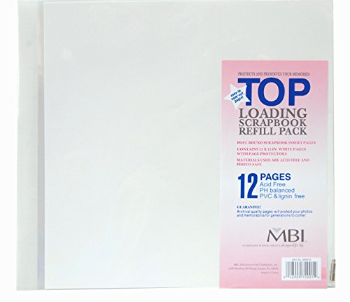 MBI by MCS Industries 6 Sheet Count 12-Page Scrapbook Expansion Pages, Multi-Colour, 12 x 12-Inch von MBI