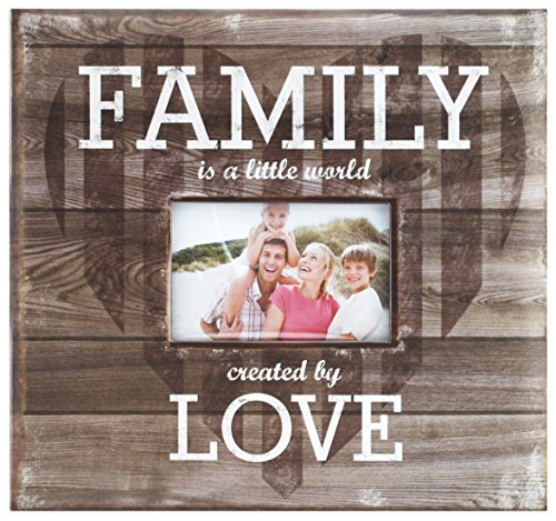 MCS MBI 860080 Scrapbook-Album "Family is a little world created by love", 30,5 x 33,5 cm, mit Fotoöffnung, Braun von MBI