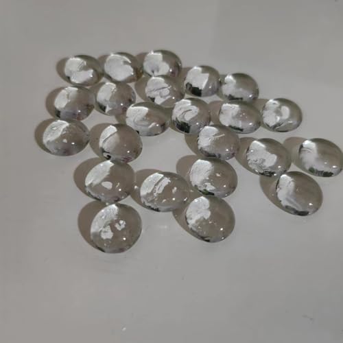Glasmurmeln, flache Mini-Glasperlen ~ 100 Stück für Vasenfüller, Blumenboden, Mancala-Edelsteine, Kieselsteine, Aquarium-Steine für Tisch, Aquarium, Heimdekoration, Bastelbedarf (transparent, 0,5 kg) Glasmurmeln, flache Mini-Glasperlen ~ 100 Stück für Vasenfüller, Blumenboden, Mancala-Edelsteine, Kieselsteine, Aquarium-Steine für Tisch, Aquarium, Heimdekoration, Bastelbedarf (transparent, 0,5 kg) von MBKHFLL