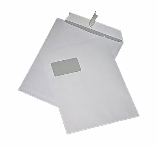 250 Stück – Versandtaschen Briefumschläge stark 120 g | DIN A4 C4 weiß mit Fenster Kuvert haftklebend | 229 x 324 mm 250 Stück – Versandtaschen Briefumschläge stark 120 g | DIN A4 C4 weiß mit Fenster Kuvert haftklebend | 229 x 324 mm von MBS-SIGNS
