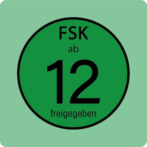 Aufkleber Hinweis Alterseinstufung „FSK ab 12“ Symbol Schild Folie selbstklebend grün | 5-40cm Made in Germany, Größen Name: 5x5cm von MBS-SIGNS