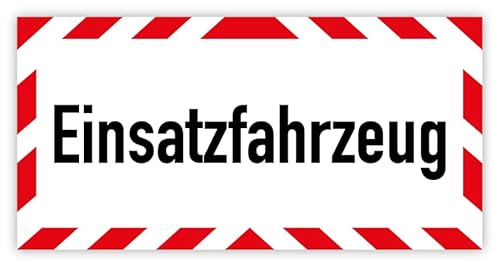 Warnaufkleber Kfz „Einsatzfahrzeug“ Hinweis Schild Folie Sticker | 20x10 cm Made in Germany Warnaufkleber Kfz „Einsatzfahrzeug“ Hinweis Schild Folie Sticker | 20x10 cm Made in Germany von MBS-SIGNS