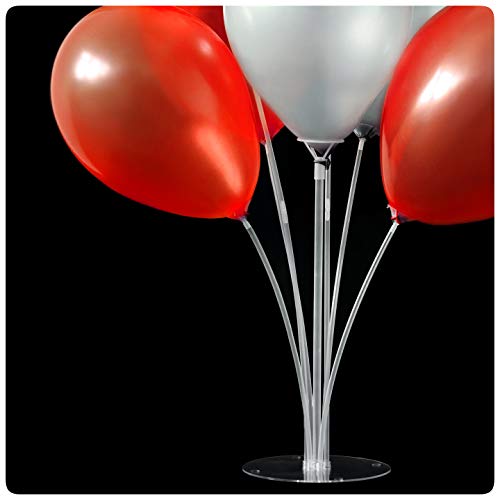 MBW Ballonständer für Luftballons Geburtstag Hochzeit Dekoration Party Ballonhalter Luftballon Deko wiederverwendbar von MBW