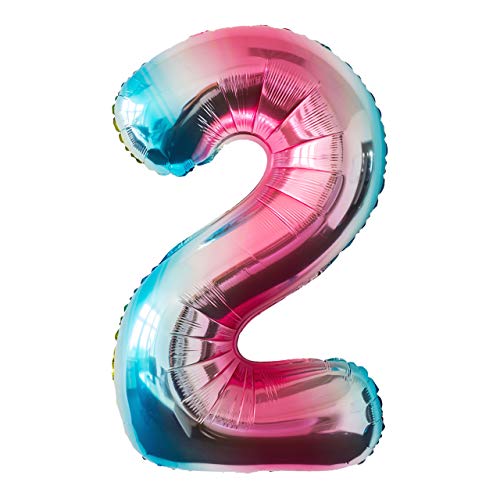 MBW Folienballon 2 Regenbogen Zahlenballon Heliumballon Riesenzahl Luftballon Party Kinder-Geburtstag MBW Folienballon 2 Regenbogen Zahlenballon Heliumballon Riesenzahl Luftballon Party Kinder-Geburtstag von MBW