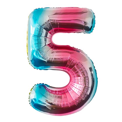 MBW Folienballon 5 Regenbogen Zahlenballon Heliumballon Riesenzahl Luftballon Party Kinder-Geburtstag MBW Folienballon 5 Regenbogen Zahlenballon Heliumballon Riesenzahl Luftballon Party Kinder-Geburtstag von MBW