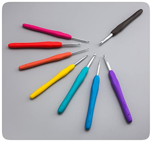 MBW Häkelnadel Set bunt 8 Stück mit Gummigriff 2,5 mm – 6,0 mm Stricknadeln Bastelwerkzeug Häkeln Stricken MBW Häkelnadel Set bunt 8 Stück mit Gummigriff 2,5 mm – 6,0 mm Stricknadeln Bastelwerkzeug Häkeln Stricken von MBW