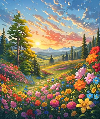 MBYAUYN Malen Nach Zahlen Erwachsene, Paint by Numbers Blume DIY Handgemalt ölgemälde kit 40 X 50 cm, Cheerful Painting kits mit 3 Pinsel und Acrylpigment, Geeignet Home Deko Festival Geschenk MBYAUYN Malen Nach Zahlen Erwachsene, Paint by Numbers Blume DIY Handgemalt ölgemälde kit 40 X 50 cm, Cheerful Painting kits mit 3 Pinsel und Acrylpigment, Geeignet Home Deko Festival Geschenk von MBYAUYN