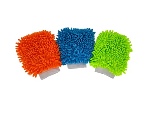 MC-Trend 3er Set Waschhandschuh Auto bunt Sortiert 21 x 16 cm Mikrofaser Glatte Oberflächen Mikrovelour Hochglanz polieren Fahrzeug trocken feucht entstauben Fahrrad Zubehör Schmutz entfernen MC-Trend 3er Set Waschhandschuh Auto bunt Sortiert 21 x 16 cm Mikrofaser Glatte Oberflächen Mikrovelour Hochglanz polieren Fahrzeug trocken feucht entstauben Fahrrad Zubehör Schmutz entfernen von MC-Trend
