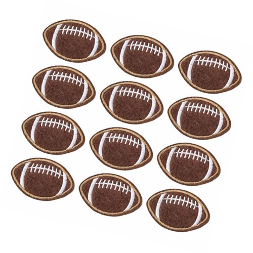 12 PCs Fußball Gesticktes Eisen Auf Flecken Nähen Auf Bestickte Applikationsdekoration Nähflecken Für Taschenjeans Kleidung von MCAOAL