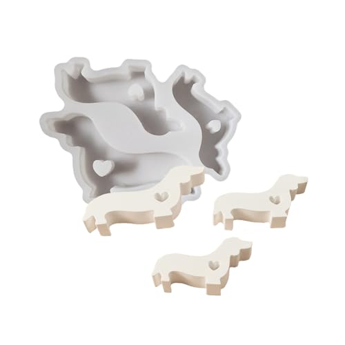 Dachshund Hund Silikonkerzenform Für Epoxidharz Dekoration Schokoladen Fondantform Backwerkzeug Für Desserts von MCAOAL