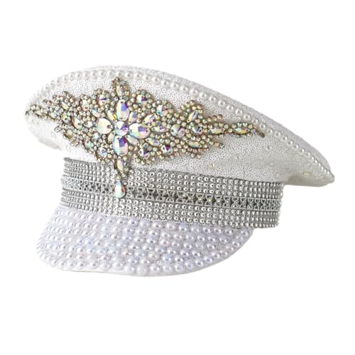 MCAOAL Sparkling Captain Heavy Crystal Pailletten Für Junggesellenparty Party Captain Braut Für Schauspieler Schauspielerin MCAOAL Sparkling Captain Heavy Crystal Pailletten Für Junggesellenparty Party Captain Braut Für Schauspieler Schauspielerin von MCAOAL