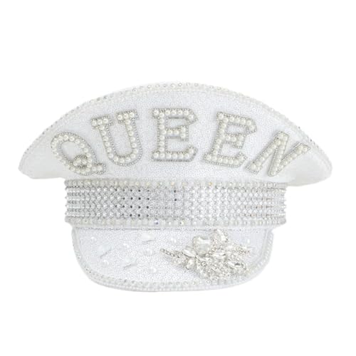 MCAOAL Sparkling Captain Heavy Crystal Pailletten Für Junggesellenparty Party Captain Braut Für Schauspieler Schauspielerin MCAOAL Sparkling Captain Heavy Crystal Pailletten Für Junggesellenparty Party Captain Braut Für Schauspieler Schauspielerin von MCAOAL