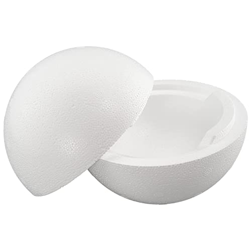 MCE-Commerce A315001 2-Teilig, Durchmesser, Styroporkugel teilbar, Halbschalen, 1 Stück, Styropor, Weiss, Kugel 15cm MCE-Commerce A315001 2-Teilig, Durchmesser, Styroporkugel teilbar, Halbschalen, 1 Stück, Styropor, Weiss, Kugel 15cm von MCE-Commerce