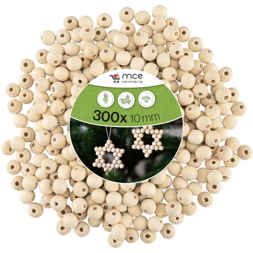 MCE-Commerce A5410300 Holzkugeln mit Bohrung 10 mm, 300 Stück, Holz, Natur, Anzahl MCE-Commerce A5410300 Holzkugeln mit Bohrung 10 mm, 300 Stück, Holz, Natur, Anzahl von MCE-Commerce
