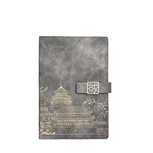 MCLIUJIA Notizbuch Tagebuch 2022 Notizbuch Im Chinesischen Stil, Geschenkbox, Zubehör, Schreibwaren, Büroplaner, Agenda, Retro-Notizblock Für Büro Schule(C) von MCLIUJIA