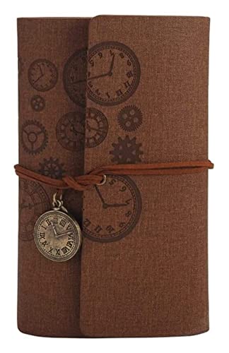 MCLIUJIA Notizbuch Tagebuch Vintage A6 Reisetagebuch Notizblock Journal Agenda Planer Notizbuch Briefpapier Geschenk Für Büro Schule(B) von MCLIUJIA