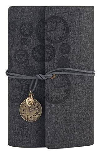 MCLIUJIA Notizbuch Tagebuch Vintage A6 Reisetagebuch Notizblock Journal Agenda Planer Notizbuch Briefpapier Geschenk Für Büro Schule(D) von MCLIUJIA