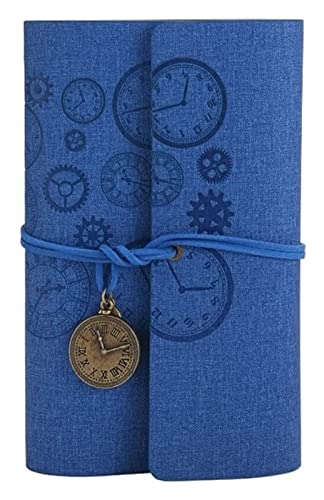 MCLIUJIA Notizbuch Tagebuch Vintage A6 Reisetagebuch Notizblock Journal Agenda Planer Notizbuch Briefpapier Geschenk Für Büro Schule(H) von MCLIUJIA