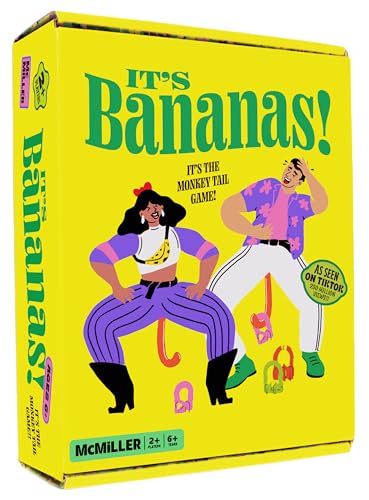 Bananas! Das Affenschwanz-Spiel - Lustiges, Spaßiges Spiel für Partys & Familie, für Kinder, Babyparty, Junggesellinnenabschied, Ostern, Scherzgeschenk für Spieleabend, Ab 6 Jahren, 2+ Spieler Bananas! Das Affenschwanz-Spiel - Lustiges, Spaßiges Spiel für Partys & Familie, für Kinder, Babyparty, Junggesellinnenabschied, Ostern, Scherzgeschenk für Spieleabend, Ab 6 Jahren, 2+ Spieler von MCMILLER ENTERTAINMENT