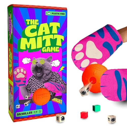 The Cat Mitt Game - Hiss-Terically Fun Partyspiel für die ganze Familie! plastikfrei, Eco Brettspiel, Ofenhandschuh Spieleabend, Tischplatte, Strategie, lustige Familie, Sommer, bestes The Cat Mitt Game - Hiss-Terically Fun Partyspiel für die ganze Familie! plastikfrei, Eco Brettspiel, Ofenhandschuh Spieleabend, Tischplatte, Strategie, lustige Familie, Sommer, bestes von MCMILLER ENTERTAINMENT