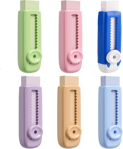 Ausziehbarer Radiergummi, niedlicher Push-Pull-Radiergummi mit Kunststoffetui, Schulanfangszubehör, Partygeschenk für Kinder, geeignet zum Zeichnen, für Schüler und Lehrer von MCNZNJONV