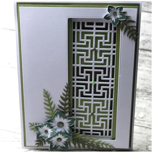 MCPOOX Metall-Stanzform für Scrapbooking, Stanzschablonen für DIY-Scrapbook, Fotoalbum, dekorative Papierkarte, Kartenherstellung, Präge- und Bastel-Stanzform (Box 16 x 5,6 cm) von MCPOOX