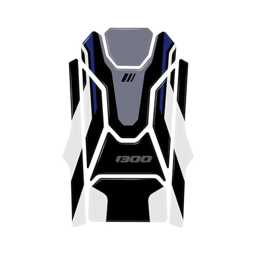 MCQNDS Motorrad-Tankaufkleber Motorrad 3D Epoxidharz Aufkleber Tank Pad Schutz Kit Für R 1300 GS R1300GS 2023 2024(Style 2) von MCQNDS