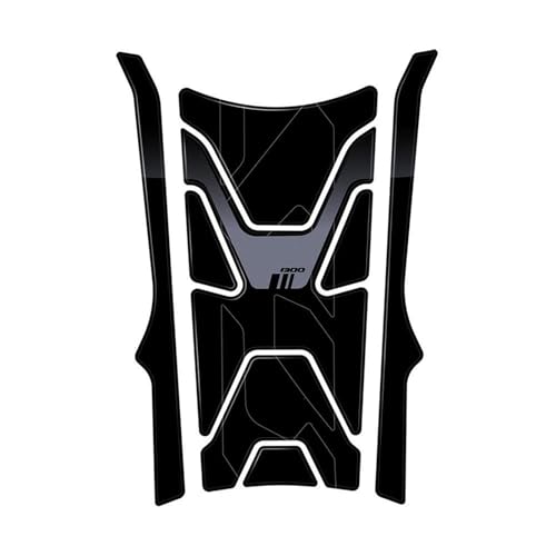 MCQNDS Motorrad-Tankaufkleber Motorrad 3D Epoxidharz Aufkleber Tank Pad Schutz Kit Für R 1300 GS R1300GS 2023 2024(Style 3) von MCQNDS