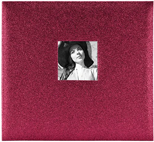 MCS Erweiterbares Rotwein-Glitzer 10 Scrapbook-Seiten, 30,5 x 30,5 cm, Papier, Rot/Ausflug, einfarbig (Getaway Solids), 12.62inchesx13.5inches von MCS