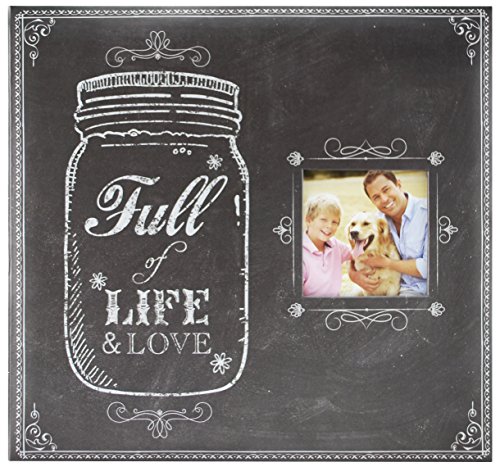 MCS MBI 31,5 x 33,5 cm Full of Life and Love Mason Jar Scrapbook Album mit 30,5 x 30,5 cm Seiten mit Fotoöffnung (860083) von MCS
