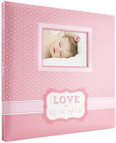 MCS Erweiterbares 10-seitiges Baby-Scrapbook Album mit Fotoöffnung und 30,5 x 30,5 cm Seiten, 34,8 x 32,5 cm, Liebe auf den ersten Blick von MCS