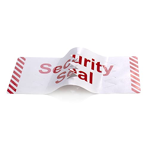 MD Labels Sicherheitssiegel aufkleber mit Kerben- Aufdruck: Security Seal 120x50 mm 100 Stck - Sicherheitsplomben von MD Labels